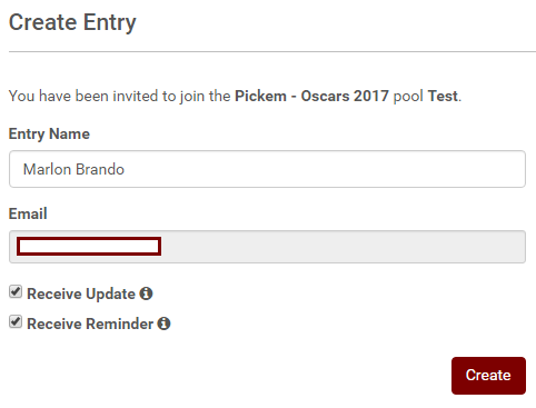 Oscars Pool