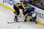 Pastrnak hat trick helps Bruins hold off Jets 5-4